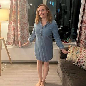 Medium blue jean size 8 cotton dress